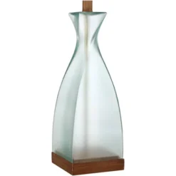 360 Lighting Ryan Modern Coastal Table Lamps 28 1/2" Tall Set Of 2 Blue Glass White Drum Shade For Bedroom Living Room Bedside Nightstand Office House -360 Lighting GUEST 01ec89ca 4792 4091 8ced b5c3d73d6add