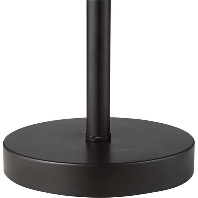 360 Lighting Modern Desk Table Lamp With Hotel Style USB And AC Power Outlet In Base 20" High Bronze Metal Oatmeal Drum Shade For Bedroom Office 7 360 Lighting Modern Desk Table Lamp With Hotel Style USB And AC Power Outlet In Base 20" High Bronze Metal Oatmeal Drum Shade For Bedroom Office - Image 5