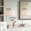 360 Lighting Colby Nickel USB Desk Lamps Set Of 2 With Smart Socket -360 Lighting GUEST 0536d276 e81b 46b8 8df2 73d876e826d2