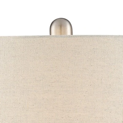 360 Lighting Kate 24 3/4" High Farmhouse Rustic Modern Table Lamps Set Of 2 Sea Foam Ceramic Living Room Bedroom Oatmeal Shade (Colors May Vary) 4 360 Lighting Kate 24 3/4" High Farmhouse Rustic Modern Table Lamps Set Of 2 Sea Foam Ceramic Living Room Bedroom Oatmeal Shade (Colors May Vary) - Image 2