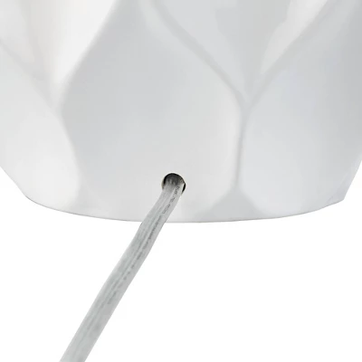 360 Lighting Dobbs 22 1/2" High Small Mid Century Modern Accent Table Lamps Set Of 2 White Ceramic Living Room Bedroom Bedside Nightstand House 7 360 Lighting Dobbs 22 1/2" High Small Mid Century Modern Accent Table Lamps Set Of 2 White Ceramic Living Room Bedroom Bedside Nightstand House - Image 5