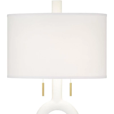 360 Lighting Athena 66 1/2" White And Gold Modern Floor Lamp 5 360 Lighting Athena 66 1/2" White And Gold Modern Floor Lamp - Image 3