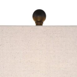 360 Lighting Aston 26" High Open Rectangle Modern Table Lamp Black Finish Metal Single Off-White Shade Living Room Bedroom Bedside Nightstand House -360 Lighting GUEST 07de7bcf 44fb 43e1 8016 320d30250b53