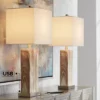 360 Lighting Connie Modern Table Lamps Set Of 2 25" High Brown Faux Marble With USB Charging Port White Rectangular Shade For Living Room Office Desk 1 360 Lighting Connie Modern Table Lamps Set Of 2 25" High Brown Faux Marble With USB Charging Port White Rectangular Shade For Living Room Office Desk -360 Lighting GUEST 0a7adb2f 0fef 4f38 a557 8b526d02b700
