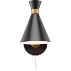 360 Lighting Modern Wall Lamp With USB Port Matte Black Brass Plug-In 6 1/4" Light Fixture Cone Shade For Bedroom Bedside House Reading 17 360 Lighting Modern Wall Lamp With USB Port Matte Black Brass Plug-In 6 1/4" Light Fixture Cone Shade For Bedroom Bedside House Reading -360 Lighting GUEST 0cde0a6d 0c31 45c2 8044 2551e1ca960b