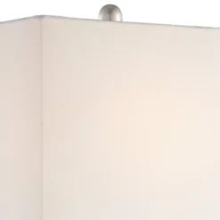 360 Lighting Connie Modern Table Lamps 25" High Set Of 2 White Faux Marble With USB Charging Ports Rectangular Shade For Living Room Office Desk House -360 Lighting GUEST 0e01b676 a535 4578 b4cd 02cbc8b9233b