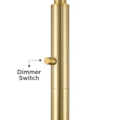 360 Lighting Kelowna Mid Century Modern 67" Tall Standing Floor Lamp Skinny Tree 3-Light Gold Metal Antique Brass Finish Living Room Globe White Shade -360 Lighting GUEST 0fb57f74 6a15 41c3 96b3 eb051c6d4e8a