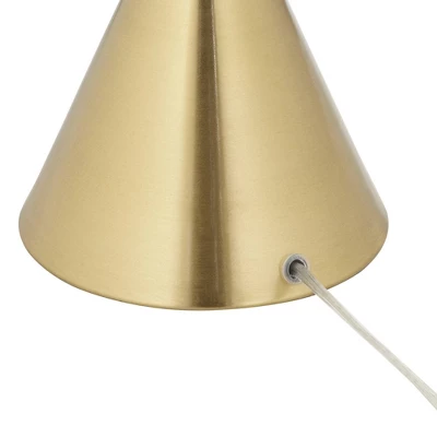 360 Lighting Leah 25 3/4" High Modern Accent Table Lamp Gold Brass Finish Metal Single Glass White Globe Shade Living Room Bedroom Bedside Nightstand 6 360 Lighting Leah 25 3/4" High Modern Accent Table Lamp Gold Brass Finish Metal Single Glass White Globe Shade Living Room Bedroom Bedside Nightstand - Image 4