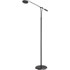 360 Lighting Traditional Pharmacy Floor Lamp LED Dimmable 62" Tall Black Adjustable Arm For Living Room Reading Bedroom Office -360 Lighting GUEST 118a032c dbe6 4bf0 817b 13a0ea51dea8