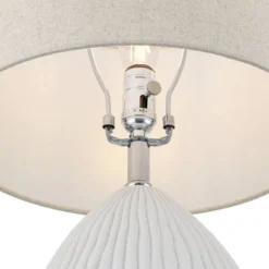 360 Lighting Lara 23" High Small Modern Coastal Accent Table Lamp Sand White Finish Single Oatmeal Shade Living Room Bedroom Bedside Nightstand House 17 360 Lighting Lara 23" High Small Modern Coastal Accent Table Lamp Sand White Finish Single Oatmeal Shade Living Room Bedroom Bedside Nightstand House -360 Lighting GUEST 128d92a0 8651 48ac aec5 28a439f8936e