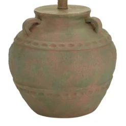 360 Lighting Eliza 25 1/2" High Jar Rustic Traditional Table Lamp Musk Green Finish Single Cream Shade Living Room Bedroom Bedside Nightstand House -360 Lighting GUEST 12f431ca f6b2 46d9 8410 1c0cae4d4b4b