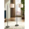 360 Lighting Rayna Mid Century Modern 61 1/2" Tall Standing Floor Lamps Set Of 2 Lights Downbridge Task Foot Switch Black Gold Living Room Bedroom -360 Lighting GUEST 17ed6306 da0b 4ac2 9dac 39bb18f471db