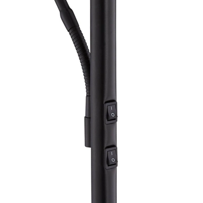 360 Lighting Modern Floor Lamp With Reading Light LED 71.5" Tall Decker Black Metal Acrylic Diffuser For Living Room Reading Office 6 360 Lighting Modern Floor Lamp With Reading Light LED 71.5" Tall Decker Black Metal Acrylic Diffuser For Living Room Reading Office - Image 4