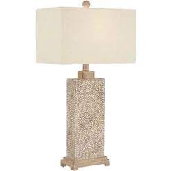 360 Lighting Caldwell Rustic Farmhouse Table Lamps 26 3/4" High Set Of 2 Earth Tone Hammered Oatmeal Fabric Rectangular Shade For Bedroom Living Room 15 360 Lighting Caldwell Rustic Farmhouse Table Lamps 26 3/4" High Set Of 2 Earth Tone Hammered Oatmeal Fabric Rectangular Shade For Bedroom Living Room -360 Lighting GUEST 18b23f6f 3f99 4256 817b e6e2b03a9ada