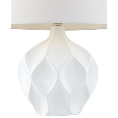 360 Lighting Dobbs 22 1/2" High Small Mid Century Modern Accent Table Lamps Set Of 2 White Ceramic Living Room Bedroom Bedside Nightstand House 9 360 Lighting Dobbs 22 1/2" High Small Mid Century Modern Accent Table Lamps Set Of 2 White Ceramic Living Room Bedroom Bedside Nightstand House - Image 7