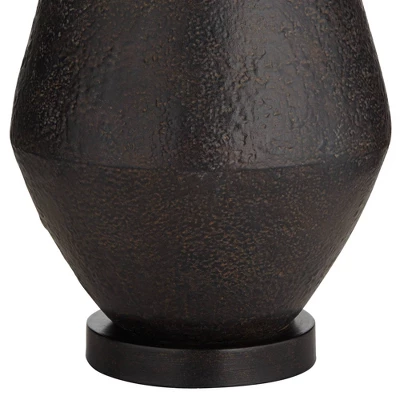 360 Lighting Las Cruces 28" Tall Jar With Handles Farmhouse Rustic Country Cottage Table Lamp Black Single White Shade Living Room Bedroom Bedside 7 360 Lighting Las Cruces 28" Tall Jar With Handles Farmhouse Rustic Country Cottage Table Lamp Black Single White Shade Living Room Bedroom Bedside - Image 5