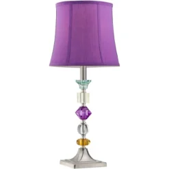 360 Lighting Bijoux Modern Table Lamp 25 1/2" High Multi Colored Stacked Gem Purple Shade For Bedroom Living Room Bedside Nightstand Office Family 14 360 Lighting Bijoux Modern Table Lamp 25 1/2" High Multi Colored Stacked Gem Purple Shade For Bedroom Living Room Bedside Nightstand Office Family -360 Lighting GUEST 28faade0 2b2e 4ae3 951c 02901504f335