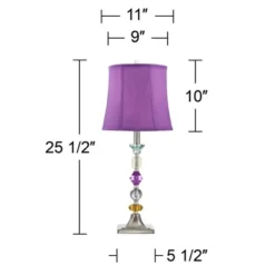 360 Lighting Bijoux Modern Table Lamp 25 1/2" High Multi Colored Stacked Gem Purple Shade For Bedroom Living Room Bedside Nightstand Office Family 16 360 Lighting Bijoux Modern Table Lamp 25 1/2" High Multi Colored Stacked Gem Purple Shade For Bedroom Living Room Bedside Nightstand Office Family -360 Lighting GUEST 2ed818ad de1a 4e0e a848 7002362efa8c