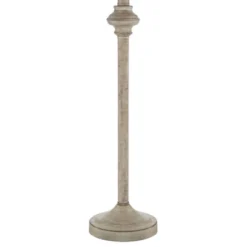 360 Lighting Carter Rustic Farmhouse 3 Piece Table Floor Lamp Set Beige Metal Cream Fabric Tapered Drum Shade For Living Room Bedroom Office House -360 Lighting GUEST 30588925 e489 4616 934a b9812fde402b