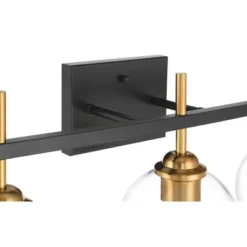 360 Lighting Duka 36 1/4" Wide 4-Light Black And Gold Bath Light -360 Lighting GUEST 31b3daef 74a9 41bc bf9d 0a24d3858a89