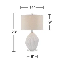360 Lighting Lara 23" High Small Modern Coastal Accent Table Lamp Sand White Finish Single Oatmeal Shade Living Room Bedroom Bedside Nightstand House 12 360 Lighting Lara 23" High Small Modern Coastal Accent Table Lamp Sand White Finish Single Oatmeal Shade Living Room Bedroom Bedside Nightstand House -360 Lighting GUEST 31ccded9 a4cf 4621 8066 eb6deae408d1