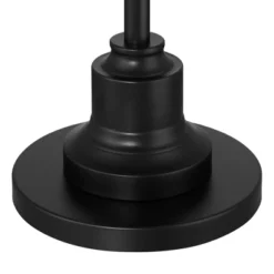 360 Lighting Spenser Traditional 58" Tall Standing Floor Lamp Skinny Pole Pull Chain Satin Black Metal Living Room Bedroom House Reading Office -360 Lighting GUEST 32bf720c 6222 4ab3 82b5 9675eb5e517b