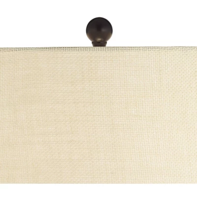 360 Lighting San Marcos Modern Coastal Table Lamp 27" Tall Natural Wicker Oatmeal Drum Shade For Bedroom Living Room Bedside Nightstand Office Kids 4 360 Lighting San Marcos Modern Coastal Table Lamp 27" Tall Natural Wicker Oatmeal Drum Shade For Bedroom Living Room Bedside Nightstand Office Kids - Image 2