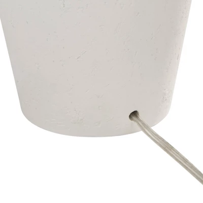 360 Lighting Modern Table Lamps 26" High Set Of 2 White Gourd Fabric Tapered Drum Shade For Bedroom Living Room House Home Bedside Nightstand Office 8 360 Lighting Modern Table Lamps 26" High Set Of 2 White Gourd Fabric Tapered Drum Shade For Bedroom Living Room House Home Bedside Nightstand Office - Image 6