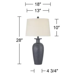 360 Lighting Glenwood 28" Tall Farmhouse Rustic Country Cottage Table Lamps Set Of 2 Charcoal Gray Living Room Bedroom Bedside Nightstand House 12 360 Lighting Glenwood 28" Tall Farmhouse Rustic Country Cottage Table Lamps Set Of 2 Charcoal Gray Living Room Bedroom Bedside Nightstand House -360 Lighting GUEST 3623b597 b98c 467b 862c b00adf63fa8c