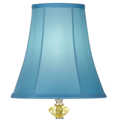 360 Lighting Bohemian Country Cottage Accent Table Lamp With Table Top Dimmer 21" High Teal Blue Stacked Glass For Bedroom Living Room Bedside Office 4 360 Lighting Bohemian Country Cottage Accent Table Lamp With Table Top Dimmer 21" High Teal Blue Stacked Glass For Bedroom Living Room Bedside Office - Image 2