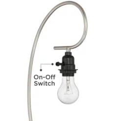 360 Lighting Modern Table Lamps Set Of 2 With USB Charging Port 26" High Metal Arc White Drum Shade For Living Room Bedroom Bedside Office -360 Lighting GUEST 39123d78 0304 4fbb 856a f94d309c74e8