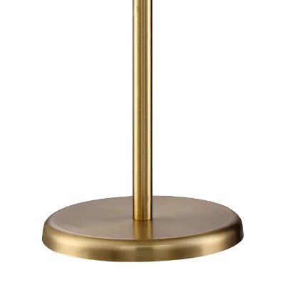 360 Lighting Traditional Pharmacy Floor Lamp With USB Charging Port 55" Tall Brass Dome Shade Adjustable Arm For Living Room Reading 6 360 Lighting Traditional Pharmacy Floor Lamp With USB Charging Port 55" Tall Brass Dome Shade Adjustable Arm For Living Room Reading - Image 4