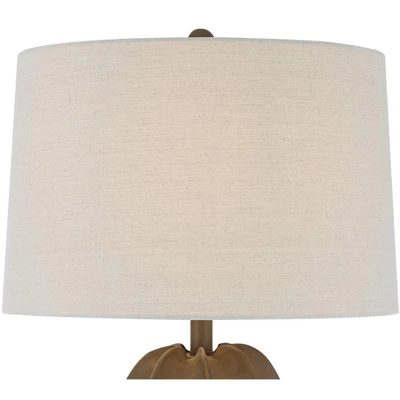 360 Lighting Calabasa 30" Tall Large Modern End Table Lamp Chocolate Brown Finish Single White Shade Living Room Bedroom Bedside Nightstand House 4 360 Lighting Calabasa 30" Tall Large Modern End Table Lamp Chocolate Brown Finish Single White Shade Living Room Bedroom Bedside Nightstand House - Image 2