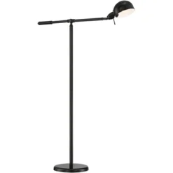 360 Lighting Dawson Traditional Pharmacy Floor Lamp 55" Tall Dark Bronze Metal Adjustable Boom Arm Dome Head For Living Room Reading Bedroom -360 Lighting GUEST 42b0f99e 74b8 44e4 9c40 6137ab12a569