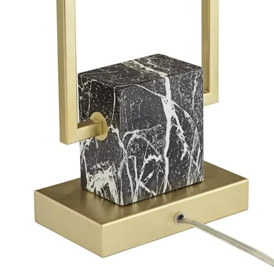 360 Lighting Carl 24 3/4" High Modern Table Lamps Set Of 2 Gold Finish Metal Living Room Bedroom Bedside Nightstand House Kitchen Entryway Black Shade 8 360 Lighting Carl 24 3/4" High Modern Table Lamps Set Of 2 Gold Finish Metal Living Room Bedroom Bedside Nightstand House Kitchen Entryway Black Shade - Image 6