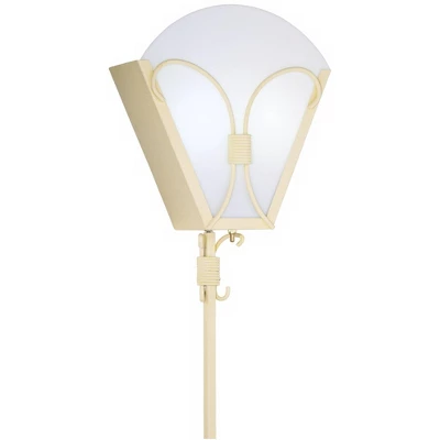 360 Lighting Remmick 12 1/2" High Beige Lace Metal Plug-In Wall Sconce 3 360 Lighting Remmick 12 1/2" High Beige Lace Metal Plug-In Wall Sconce