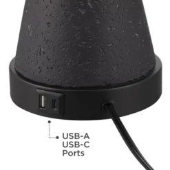 360 Lighting Fiona 24 1/2" High Mid Century Modern Table Lamps Set Of 2 USB Port Black Metal White Shade Living Room Charging Bedroom Bedside House 13 360 Lighting Fiona 24 1/2" High Mid Century Modern Table Lamps Set Of 2 USB Port Black Metal White Shade Living Room Charging Bedroom Bedside House -360 Lighting GUEST 49c209d6 b6e3 4b21 a622 6ef8a5f1186c