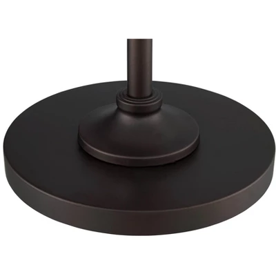 360 Lighting Kayne Rustic Farmhouse Floor Lamp Standing 61" Tall Satin Bronze Metal Downbridge Shade For Living Room Reading Bedroom Office House Home 5 360 Lighting Kayne Rustic Farmhouse Floor Lamp Standing 61" Tall Satin Bronze Metal Downbridge Shade For Living Room Reading Bedroom Office House Home - Image 3