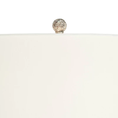 360 Lighting Astaire 27" Tall Urn Jar Farmhouse Rustic Table Lamp Weathered Vintage Finish Single White Shade Living Room Bedroom Bedside Nightstand 4 360 Lighting Astaire 27" Tall Urn Jar Farmhouse Rustic Table Lamp Weathered Vintage Finish Single White Shade Living Room Bedroom Bedside Nightstand - Image 2