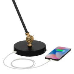 360 Lighting Taurus Industrial Rustic Desk Lamp 20" High Black Gold With USB Charging Port Adjustable For Bedroom Living Room Bedside Nightstand House 12 360 Lighting Taurus Industrial Rustic Desk Lamp 20" High Black Gold With USB Charging Port Adjustable For Bedroom Living Room Bedside Nightstand House -360 Lighting GUEST 4f62facb 87b5 4e72 9353 b60b951d2fa1