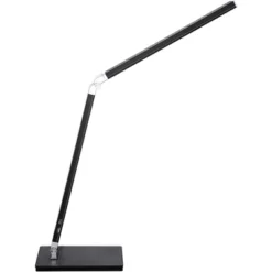 360 Lighting Jett 16 1/2" High Small Modern Desk Lamps Set Of 2 USB Port Night Light LED Black Metal Home Office Living Room Charging Bedroom Bedside -360 Lighting GUEST 5318bf0b 6529 4aab 95e7 dbc33854479a