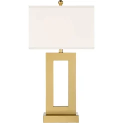 360 Lighting Marshall Modern Table Lamp 30" Tall Gold Open Base Oatmeal Rectangular Shade For Bedroom Living Room Bedside Nightstand Office House Home 15 360 Lighting Marshall Modern Table Lamp 30" Tall Gold Open Base Oatmeal Rectangular Shade For Bedroom Living Room Bedside Nightstand Office House Home -360 Lighting GUEST 5baedaca 6b94 42a1 a033 869006e7c13c