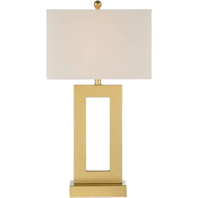 360 Lighting Marshall Modern Table Lamp With White Marble Riser 30" Tall Champagne Gold Oatmeal Shade For Bedroom Living Room Bedside Nightstand House 7 360 Lighting Marshall Modern Table Lamp With White Marble Riser 30" Tall Champagne Gold Oatmeal Shade For Bedroom Living Room Bedside Nightstand House - Image 5