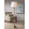 360 Lighting Spenser Vintage Floor Lamp 58" Tall Brushed Antique Brass Metal Off White Linen Drum Shade For Living Room Bedroom Office House Home 2 360 Lighting Spenser Vintage Floor Lamp 58" Tall Brushed Antique Brass Metal Off White Linen Drum Shade For Living Room Bedroom Office House Home -360 Lighting GUEST 60b0b7b8 34a5 4cce abc0 24208d22719f