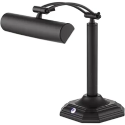 360 Lighting Grady Traditional Piano Banker Desk Lamp 16 1/2" High Black LED Adjustable Bronze Metal Shade For Bedroom Bedside Nightstand Kids Desk -360 Lighting GUEST 61d5f455 bbf0 4a69 bf76 812385b34be1