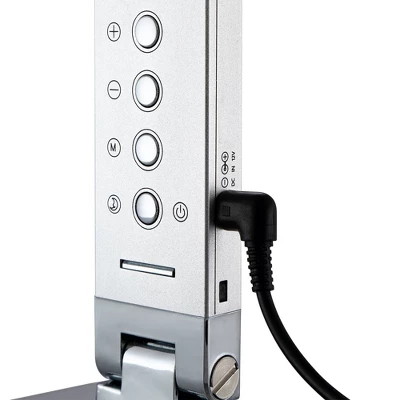 360 Lighting Jett Modern Desk Lamp 16 1/2" High Silver With USB Port And Nightlight LED Dimmer Touch On Off For Bedroom Bedside Nightstand Family Home 8 360 Lighting Jett Modern Desk Lamp 16 1/2" High Silver With USB Port And Nightlight LED Dimmer Touch On Off For Bedroom Bedside Nightstand Family Home - Image 6