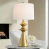 360 Lighting Farah 28 3/4" Tall Turned Cone Modern End Table Lamp Gold Finish Metal Single White Shade Living Room Bedroom Bedside Nightstand House 2 360 Lighting Farah 28 3/4" Tall Turned Cone Modern End Table Lamp Gold Finish Metal Single White Shade Living Room Bedroom Bedside Nightstand House -360 Lighting GUEST 65d3440f fafd 4826 a530 d7f306ec8968