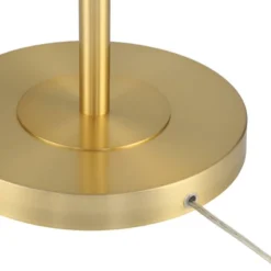 360 Lighting Rayna Farmhouse Rustic 61 1/2" Tall Standing Floor Lamps Set Of 2 Lights Downbridge Arc Foot Switch Metal Warm Gold Finish Living Room -360 Lighting GUEST 6c16e933 67dd 41e8 8305 9bee987dd2f8