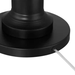 360 Lighting Spenser Traditional 58" Tall Standing Floor Lamp Skinny Pole Pull Chain Satin Black Metal Living Room Bedroom House Reading Office -360 Lighting GUEST 6ee13ba7 f29e 4e3b a6c8 24458e2465af