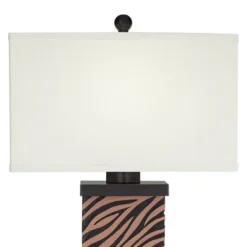 360 Lighting Modern Table Lamps Set Of 2 With USB Charging Port 27" Tall Zebra Faux Wood Off-White Fabric Shade For Bedroom Bedside House 16 360 Lighting Modern Table Lamps Set Of 2 With USB Charging Port 27" Tall Zebra Faux Wood Off-White Fabric Shade For Bedroom Bedside House -360 Lighting GUEST 722257bd fc1e 4af8 b0d8 e2cdb7abe7e1